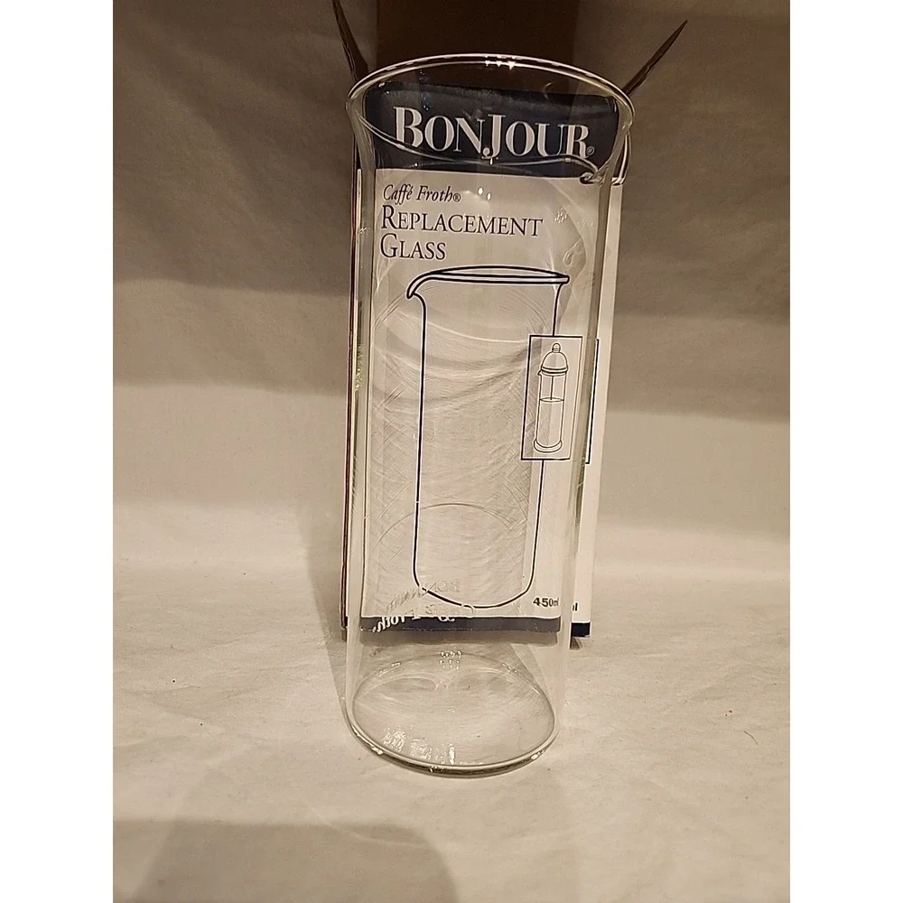 BONJOUR Caffe Froth Replacement Glass 450 Ml Never Used In Open Box